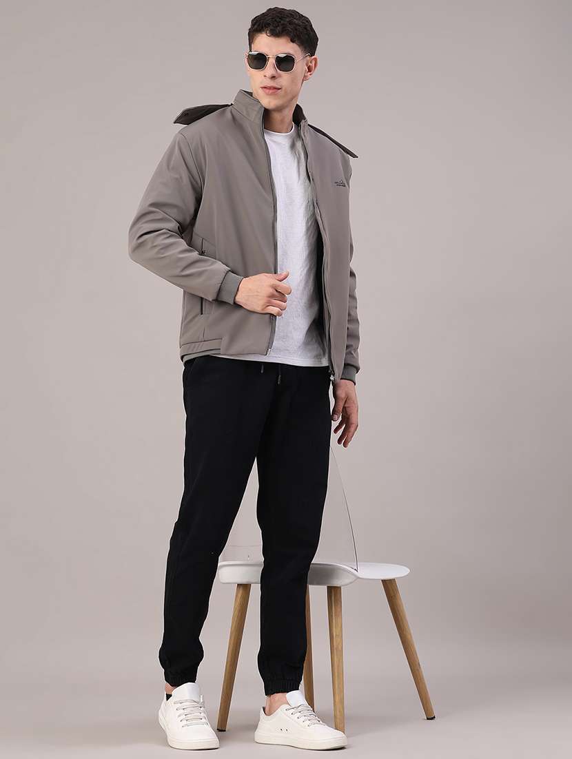 men solid long sleeve hooded quilted jacket - 22027886 -  Standard Image - 5