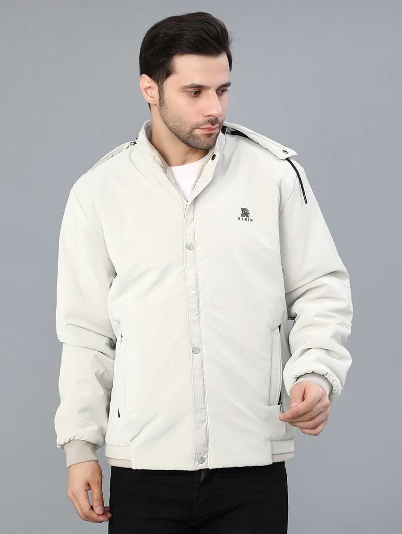 men solid long sleeve lightweight bomber jacket - 22027924 -  Standard Image - 3