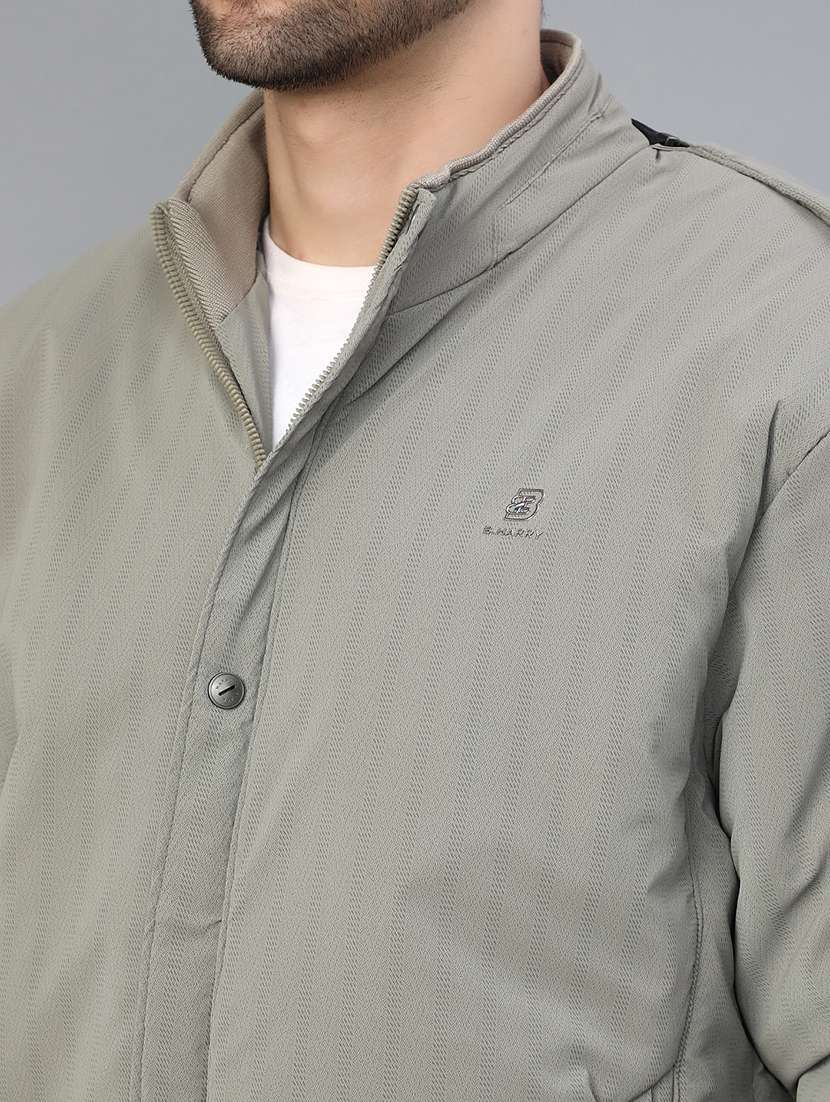 men striped long sleeve lightweight bomber jacket - 22027925 -  Standard Image - 3