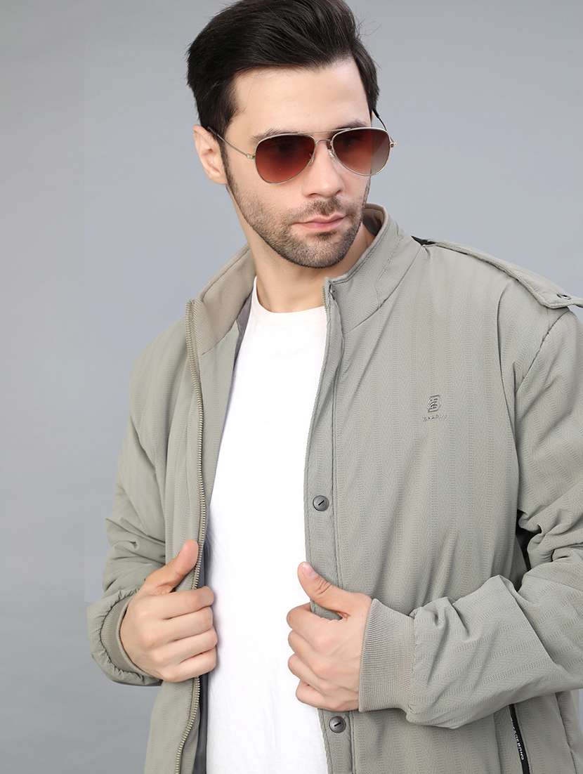 men striped long sleeve lightweight bomber jacket - 22027925 -  Standard Image - 5