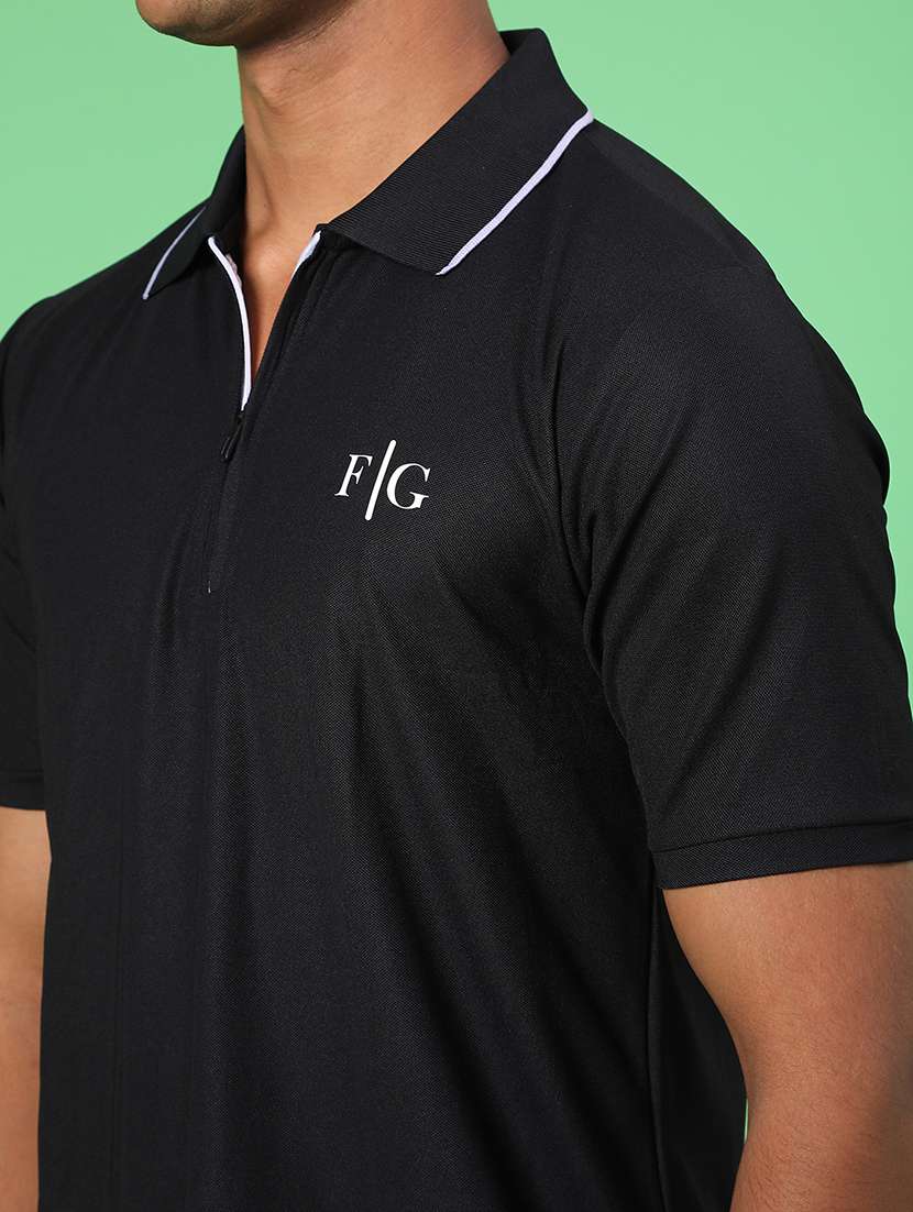 men solid short sleeve regular fit polo t-shirt - 22028048 -  Standard Image - 3