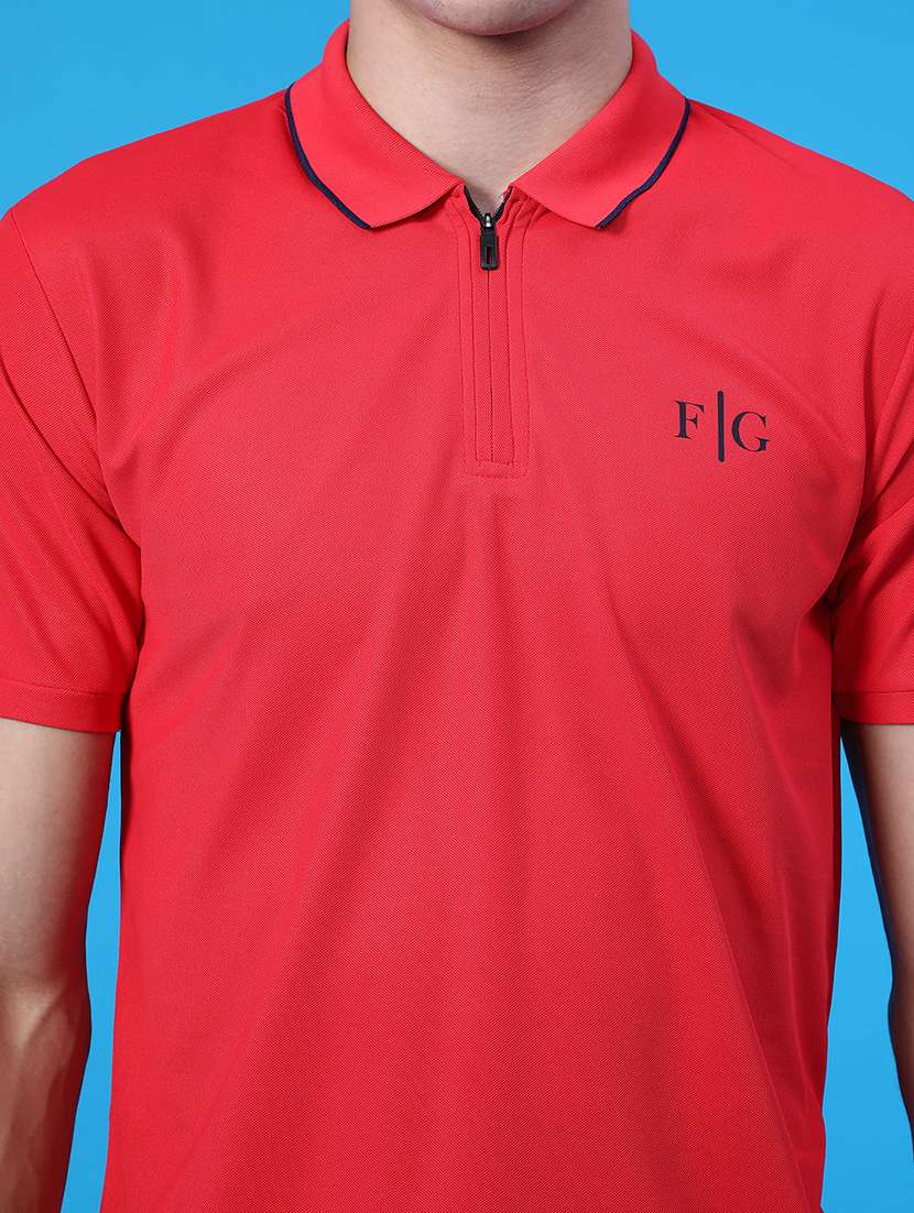 men solid short sleeve regular fit polo t-shirt - 22028050 -  Standard Image - 3