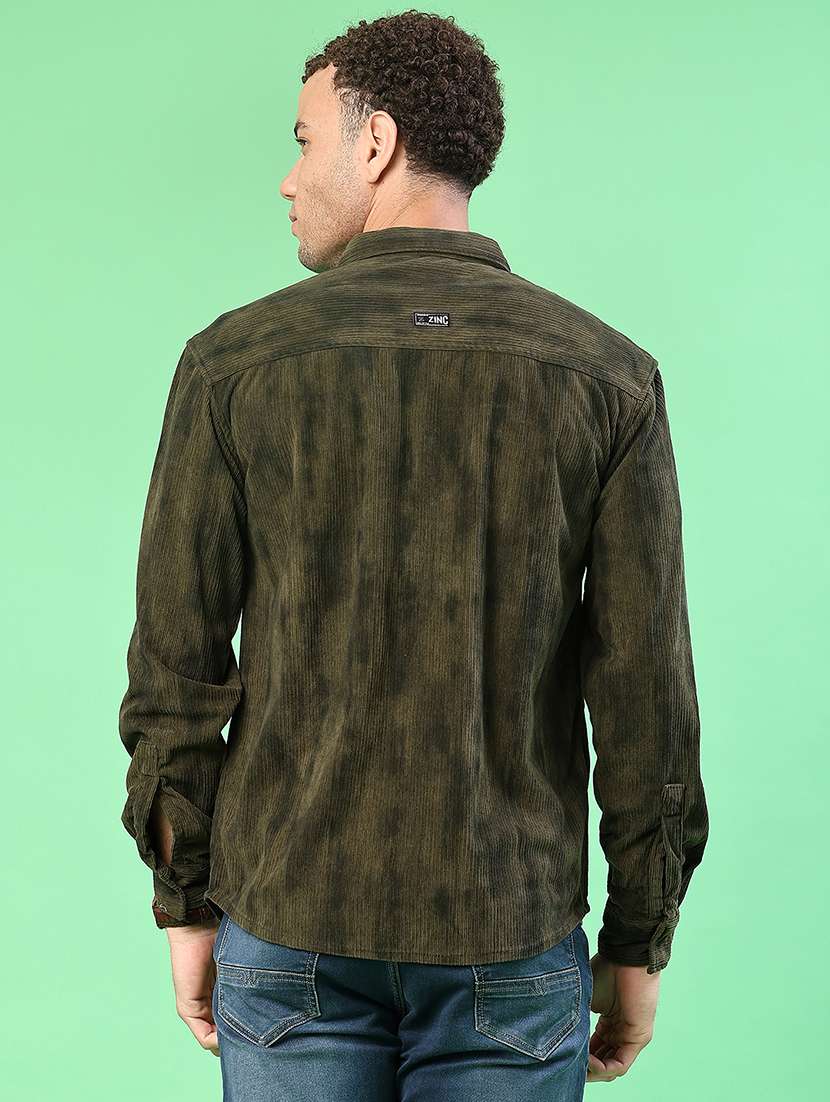 men printed long sleeve regular fit casual shirt - 22028200 -  Standard Image - 3