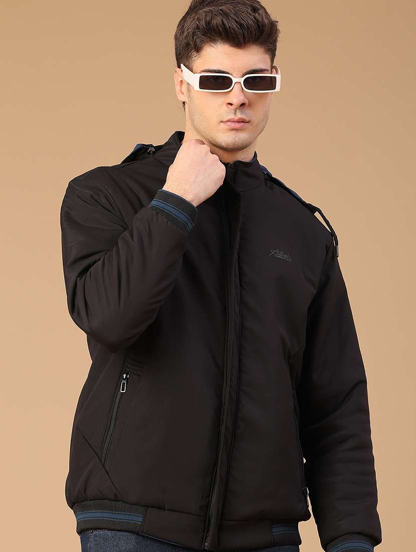 men solid long sleeve reversible bomber jacket - 22028232 -  Standard Image - 3