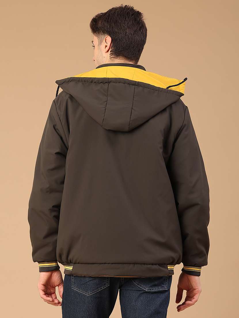 men solid long sleeve reversible bomber jacket - 22028233 -  Standard Image - 5