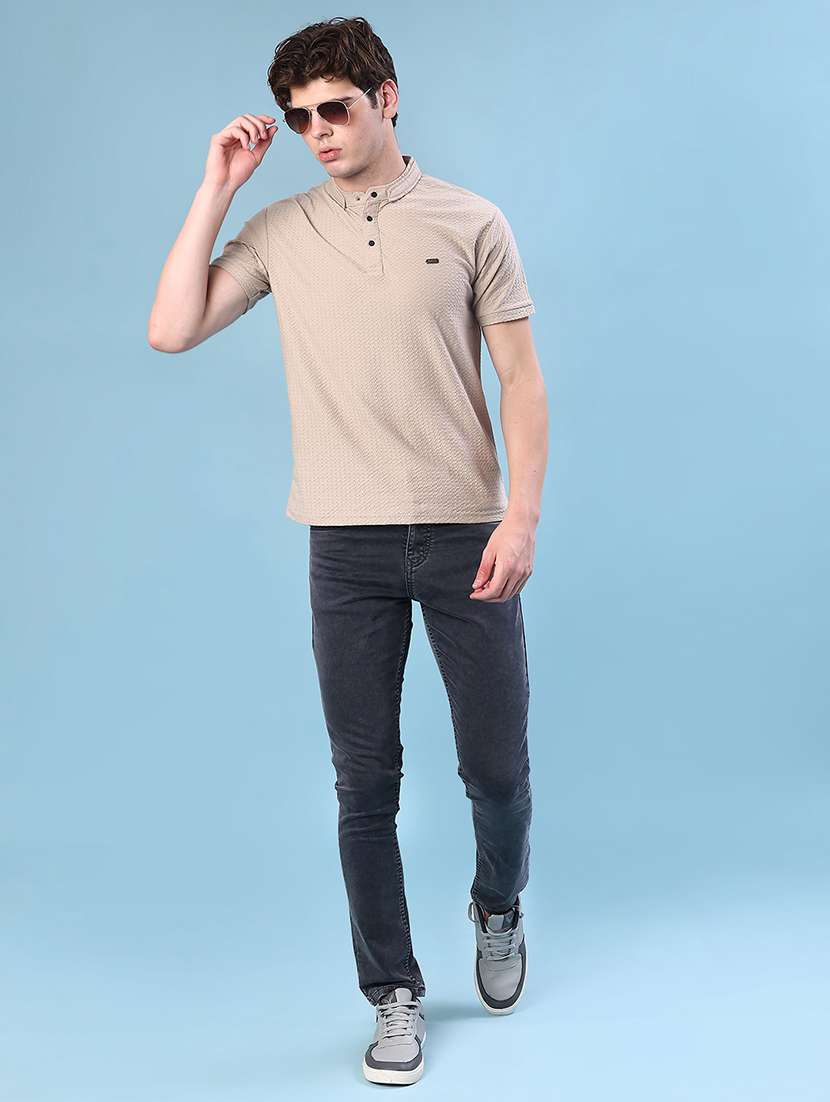 men solid short sleeve regular fit t-shirt - 22028324 -  Standard Image - 3