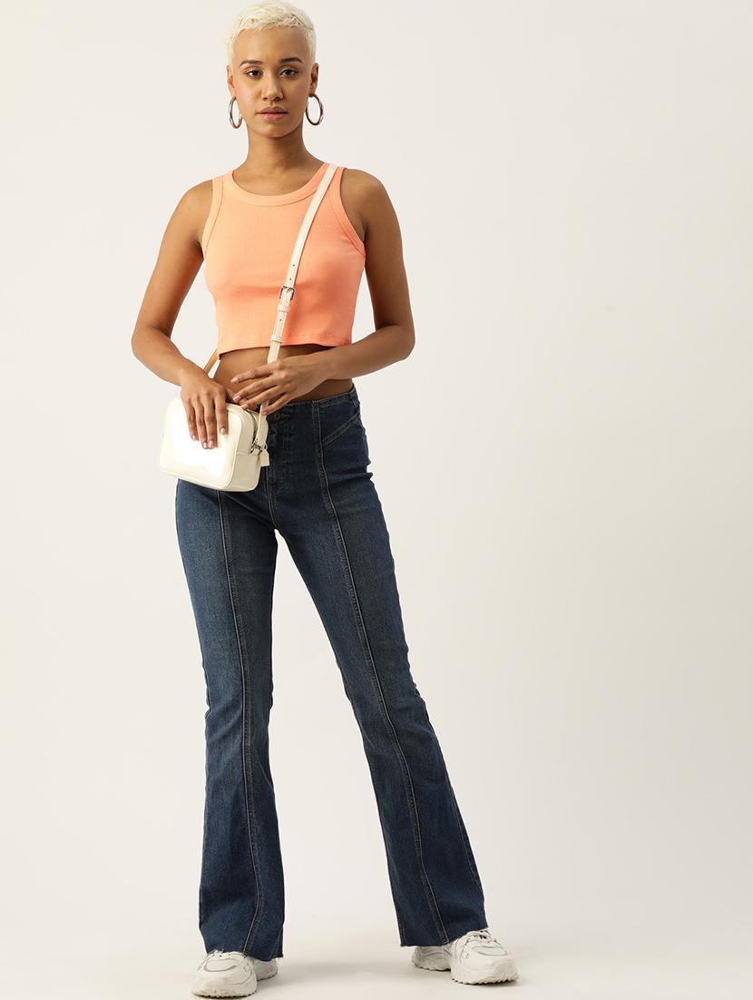 women solid sleeveless tank top - 22028384 - Standard Image - 3