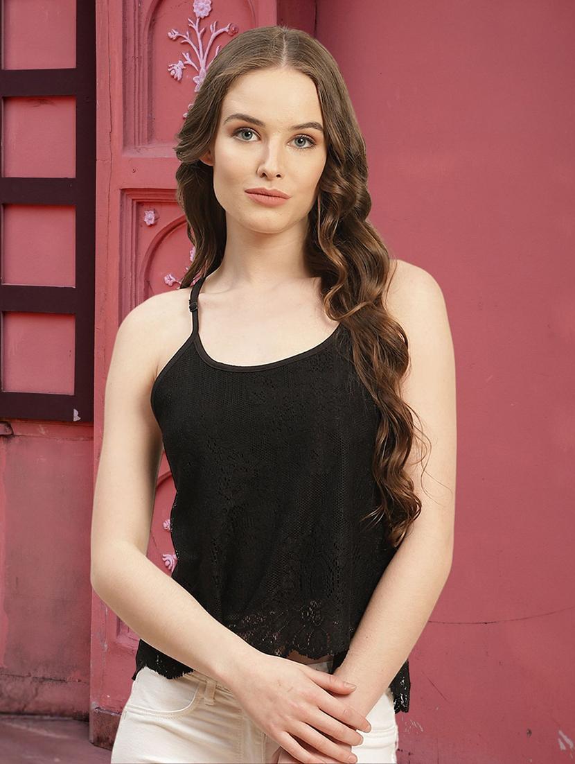 women self designed shoulder strap a-line top - 22028475 - Zoom Image - 0