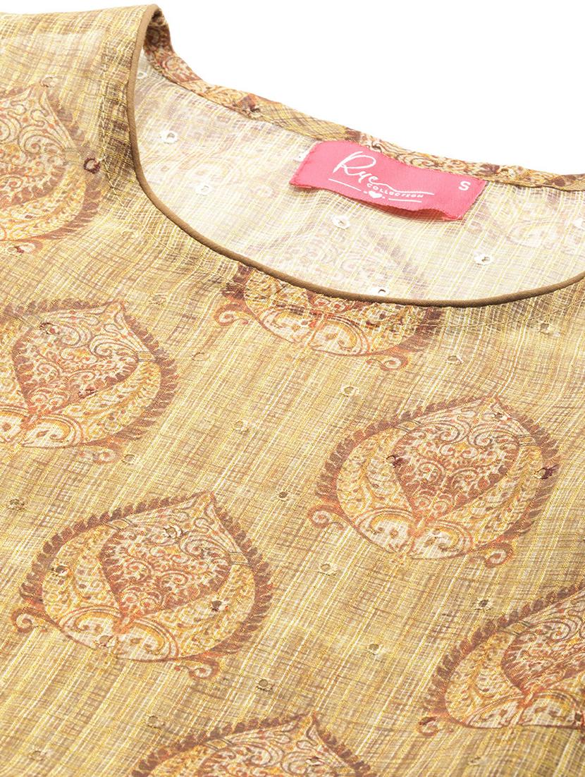 women printed sleeveless kurta palazzo set - 22028570 - Standard Image - 5