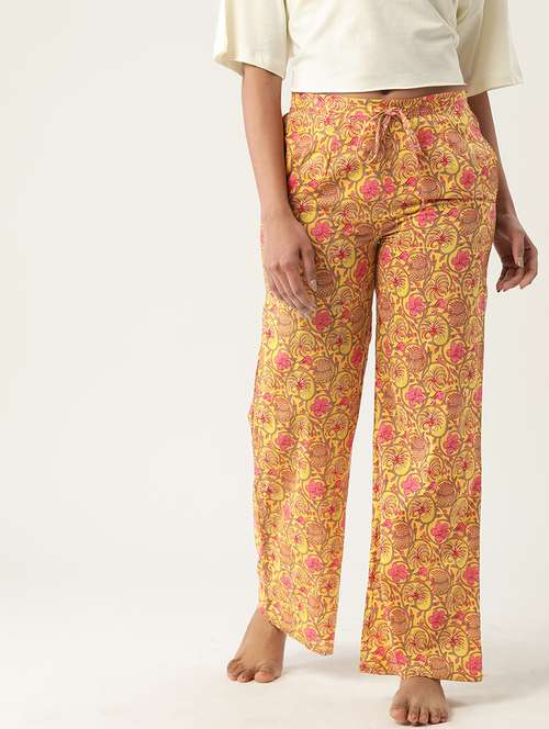 women floral printed mid rise pajama - 22028575 -  Standard Image - 0