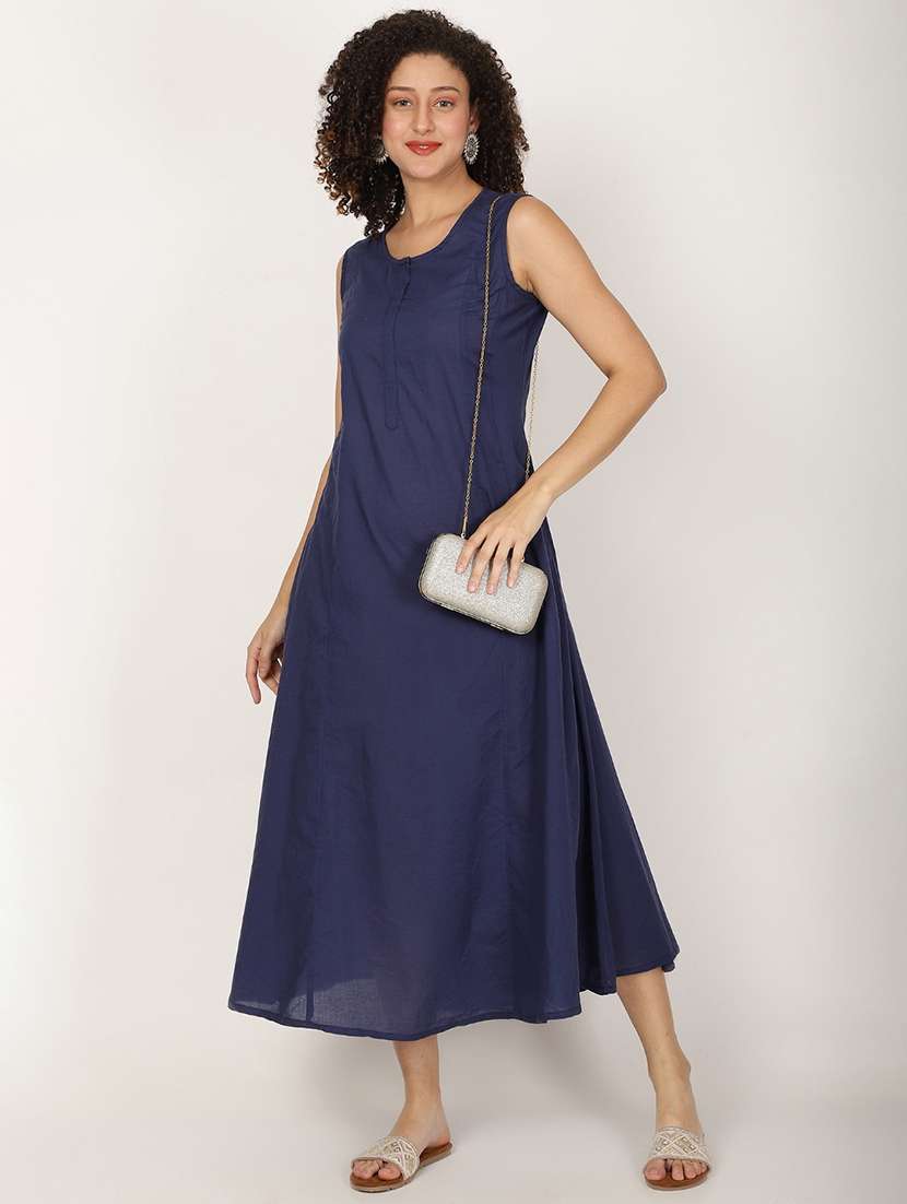 women soldi sleeveless denim a-line ress - 22028887 -  Standard Image - 3
