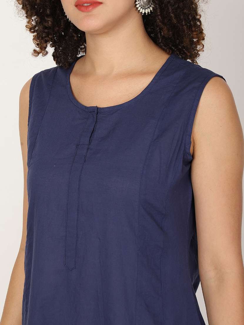 women soldi sleeveless denim a-line ress - 22028887 -  Standard Image - 5