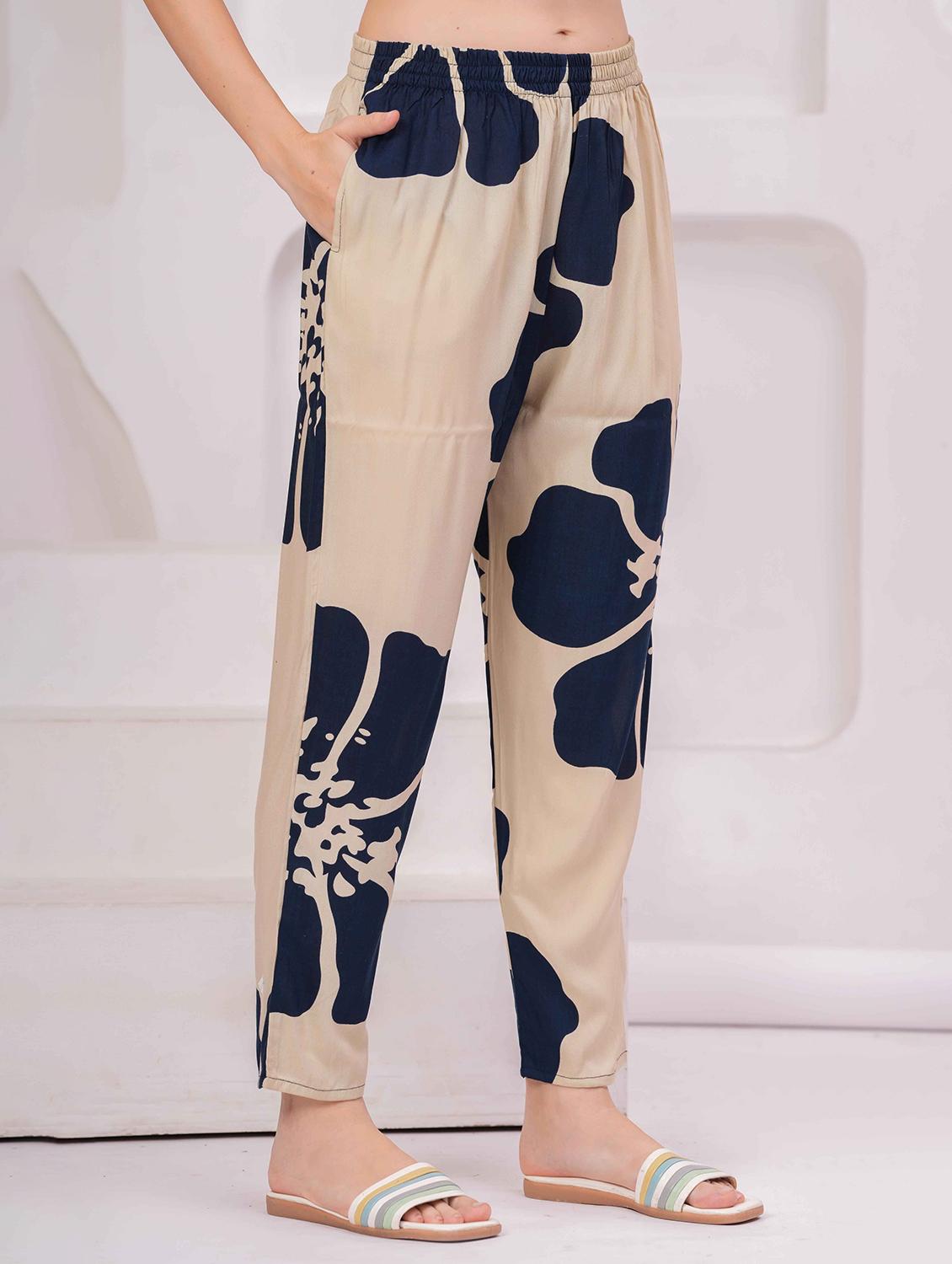 women printed nightwear pyjama set - 22029009 - Standard Image - 5