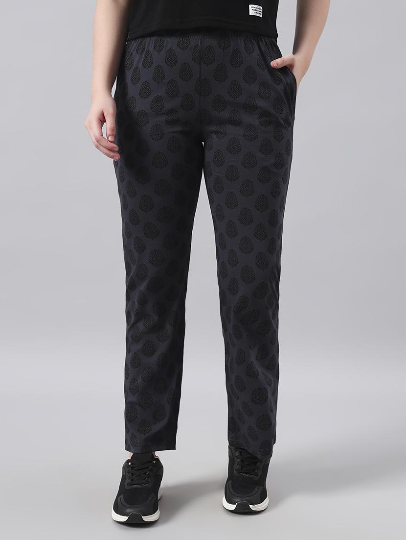 women printed mid rise regular fit track pant - 22029046 - Zoom Image - 0
