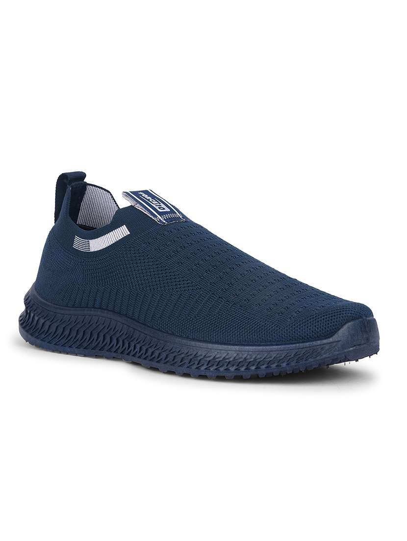men blue slip on sport shoe