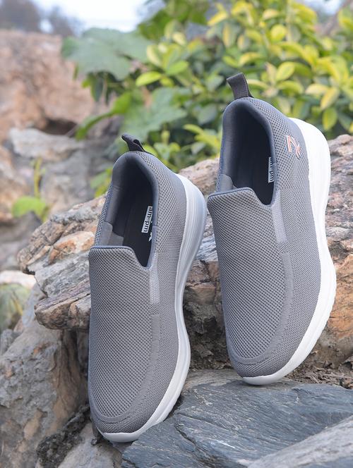 men grey slip on sport shoe - 22029105 - Standard Image - 0