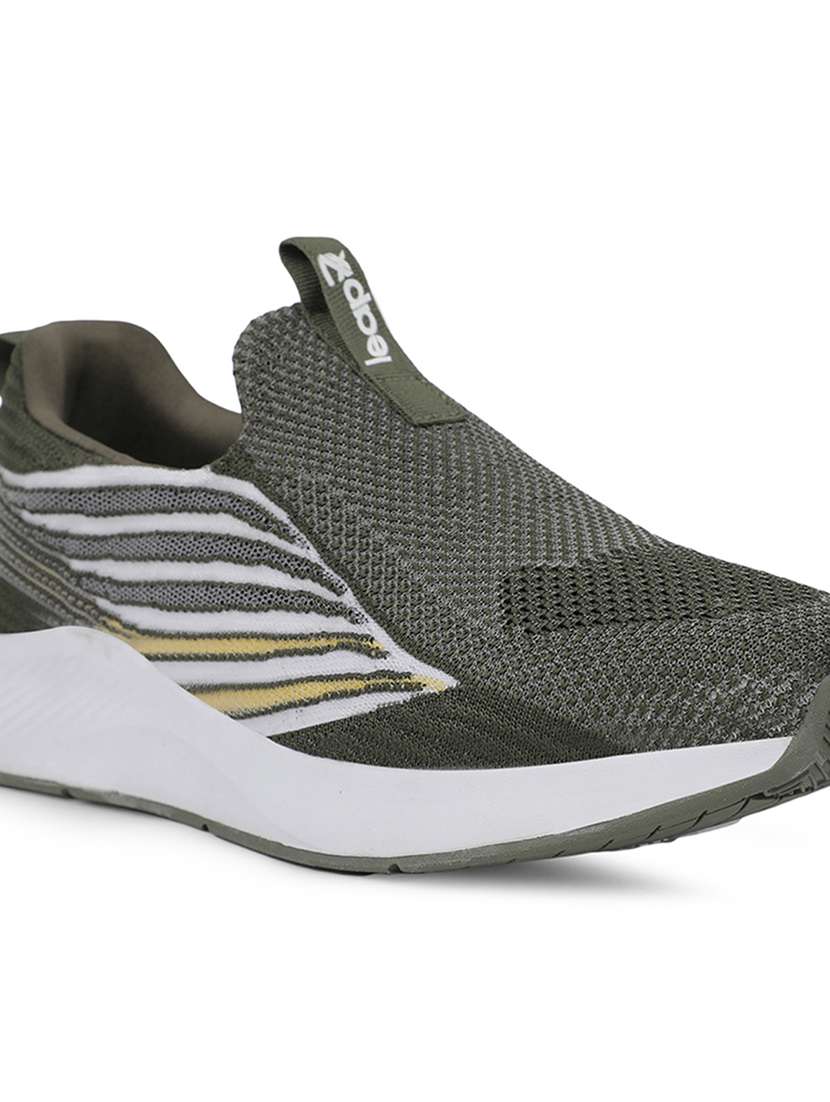 men olive slip on sport shoe - 22029107 -  Standard Image - 5