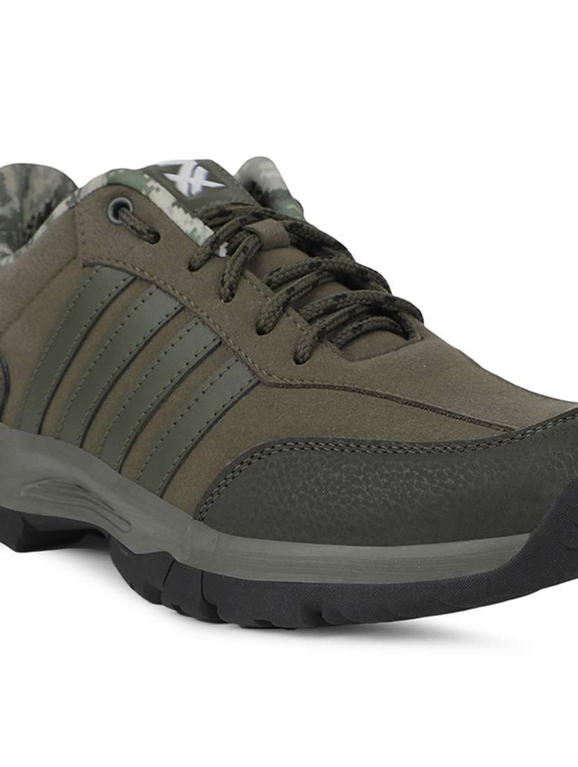 men olive lace up sport shoe - 22029132 -  Standard Image - 5