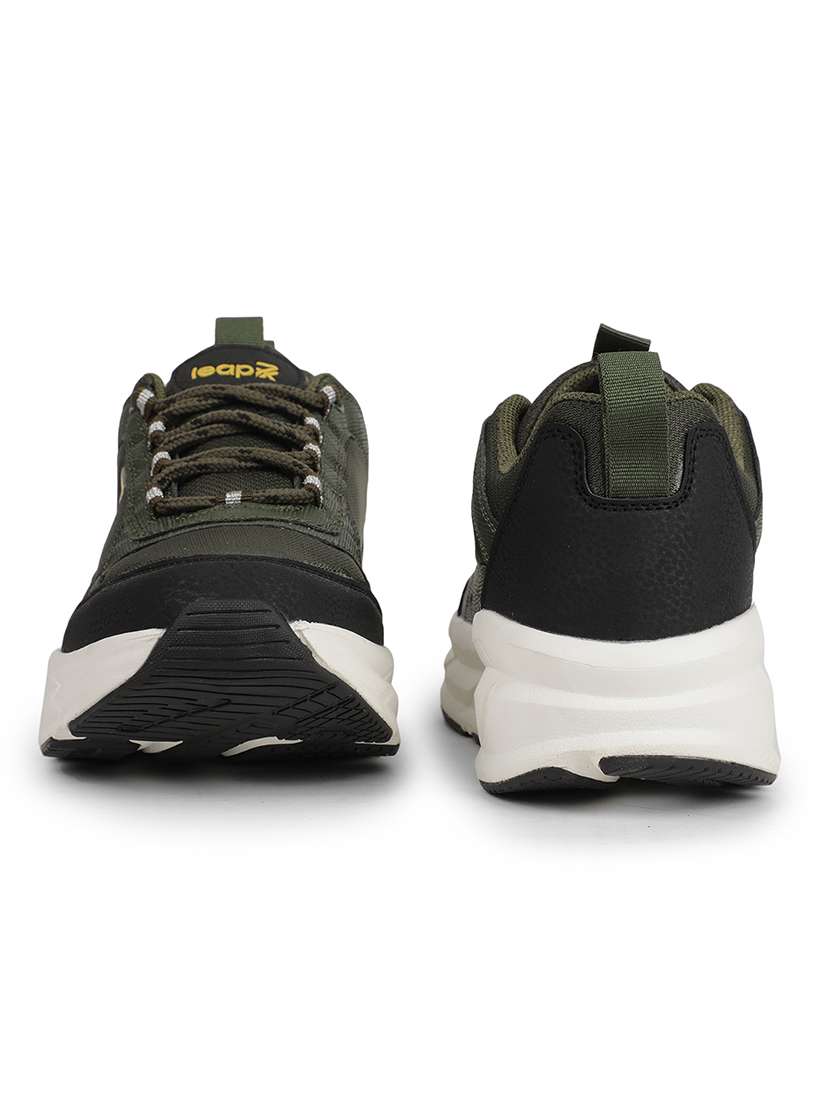 men olive lace up sport shoe - 22029136 -  Standard Image - 3