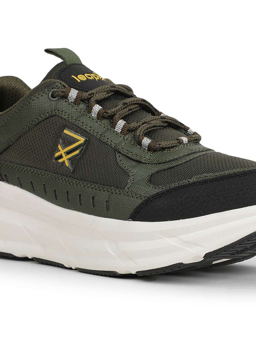 men olive lace up sport shoe - 22029136 -  Standard Image - 5