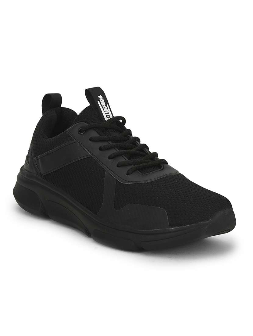 men black lace up sport shoe - 22029142 -  Standard Image - 3
