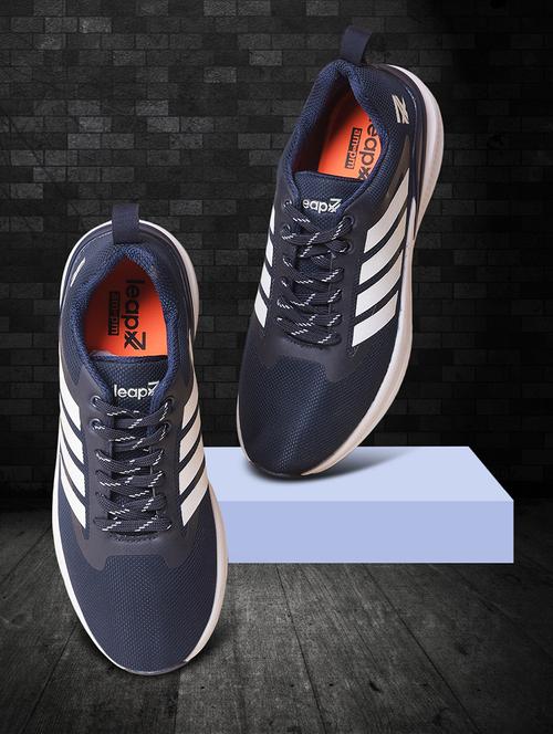 men navy blue lace up sport shoe - 22029162 - Standard Image - 0