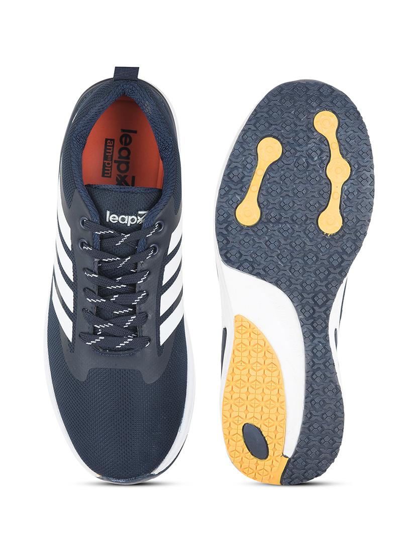 men navy blue lace up sport shoe - 22029162 - Standard Image - 5