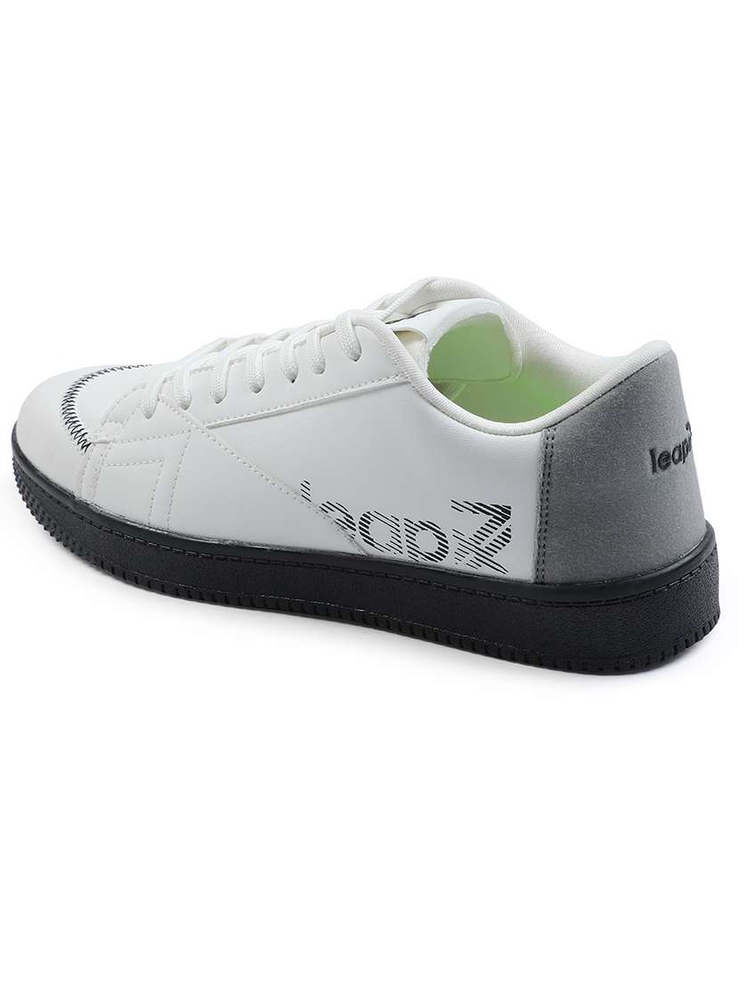 men white lace up sneaker - 22029169 -  Standard Image - 3