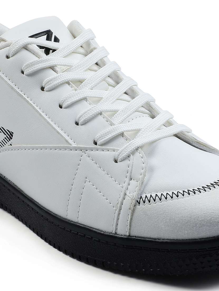 men white lace up sneaker - 22029169 -  Standard Image - 5