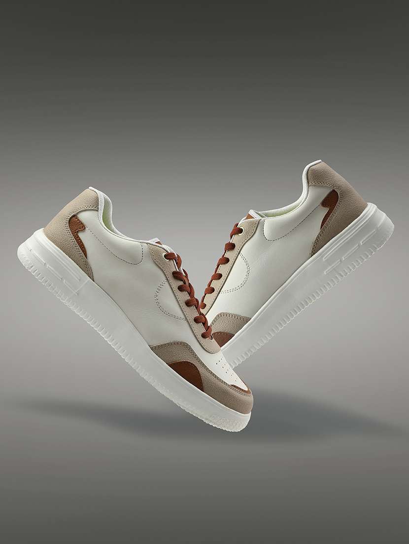 men color block lace up sneaker