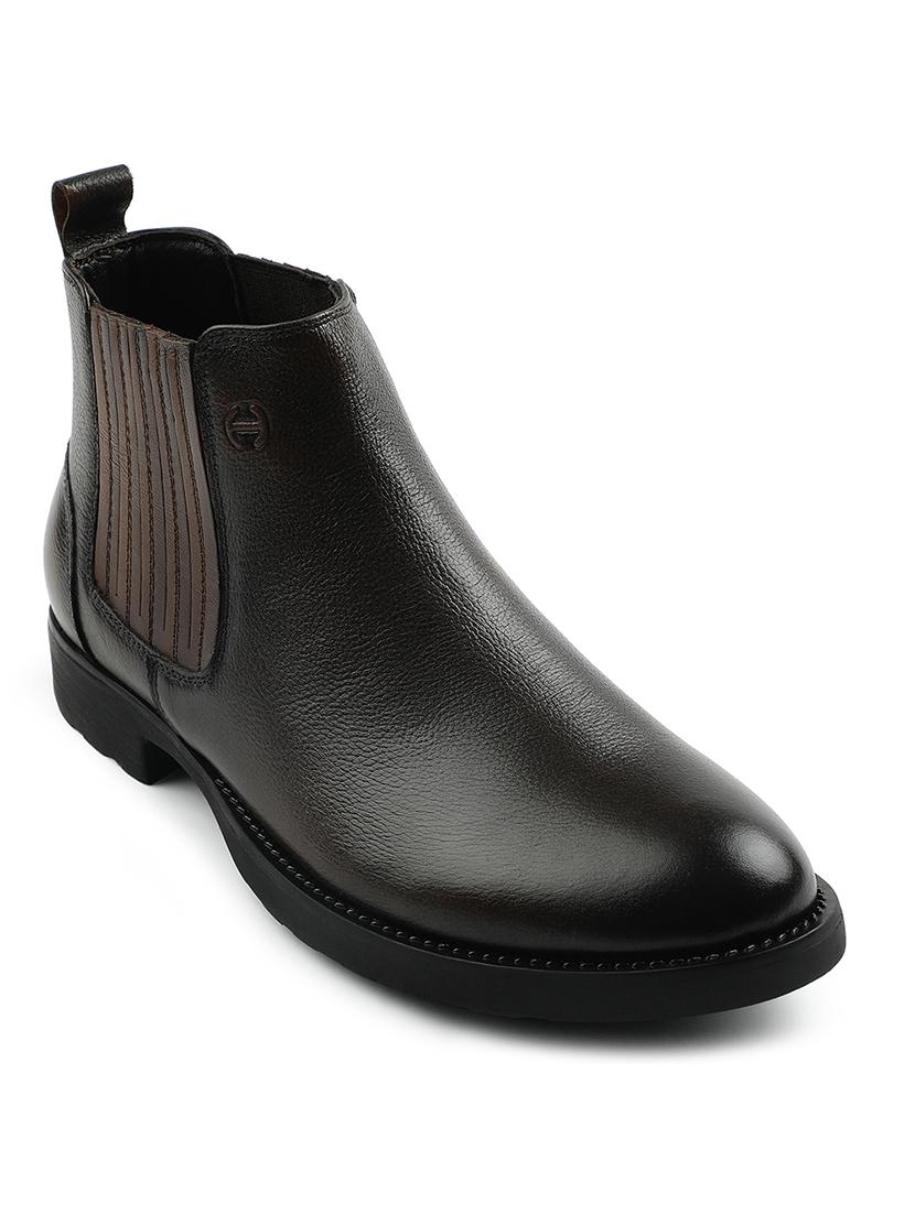men solid slip on boot
