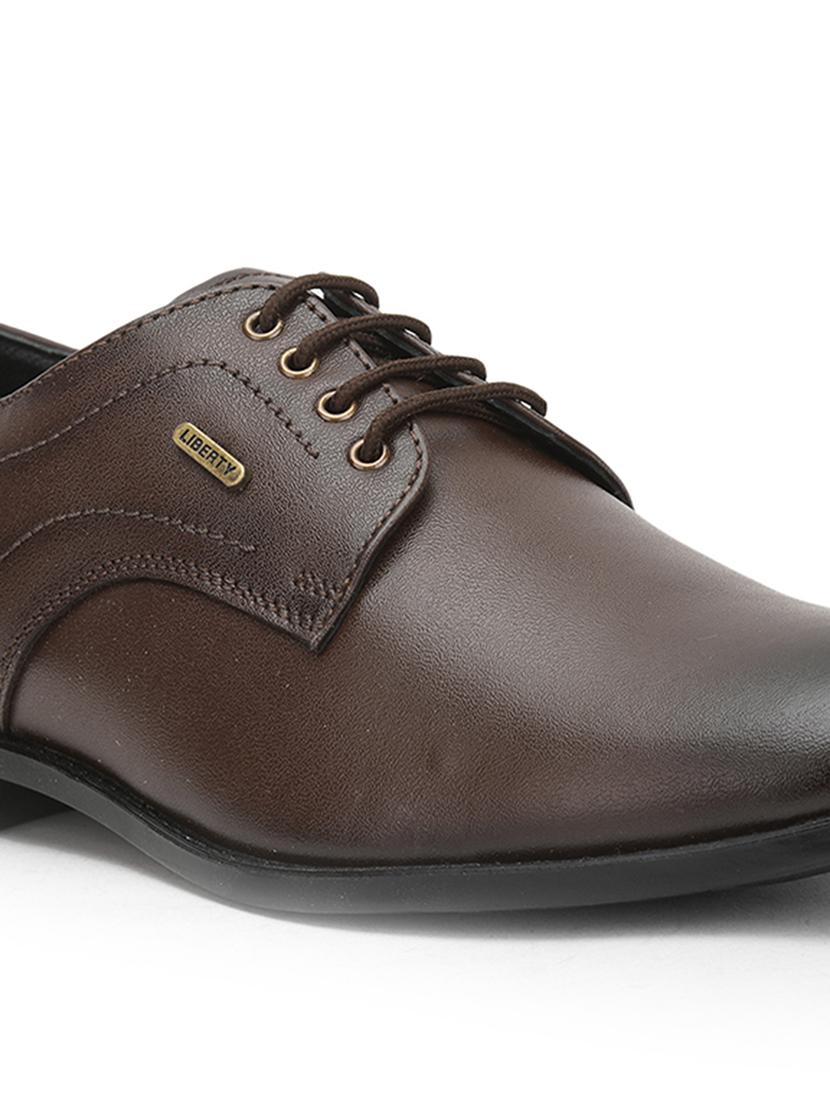 men brown lace-up derby - 22029186 - Standard Image - 5