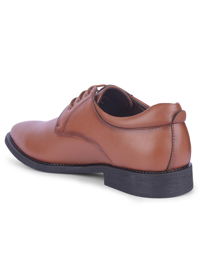 men tan lace-up derby - 22029195 - Standard Image - 3