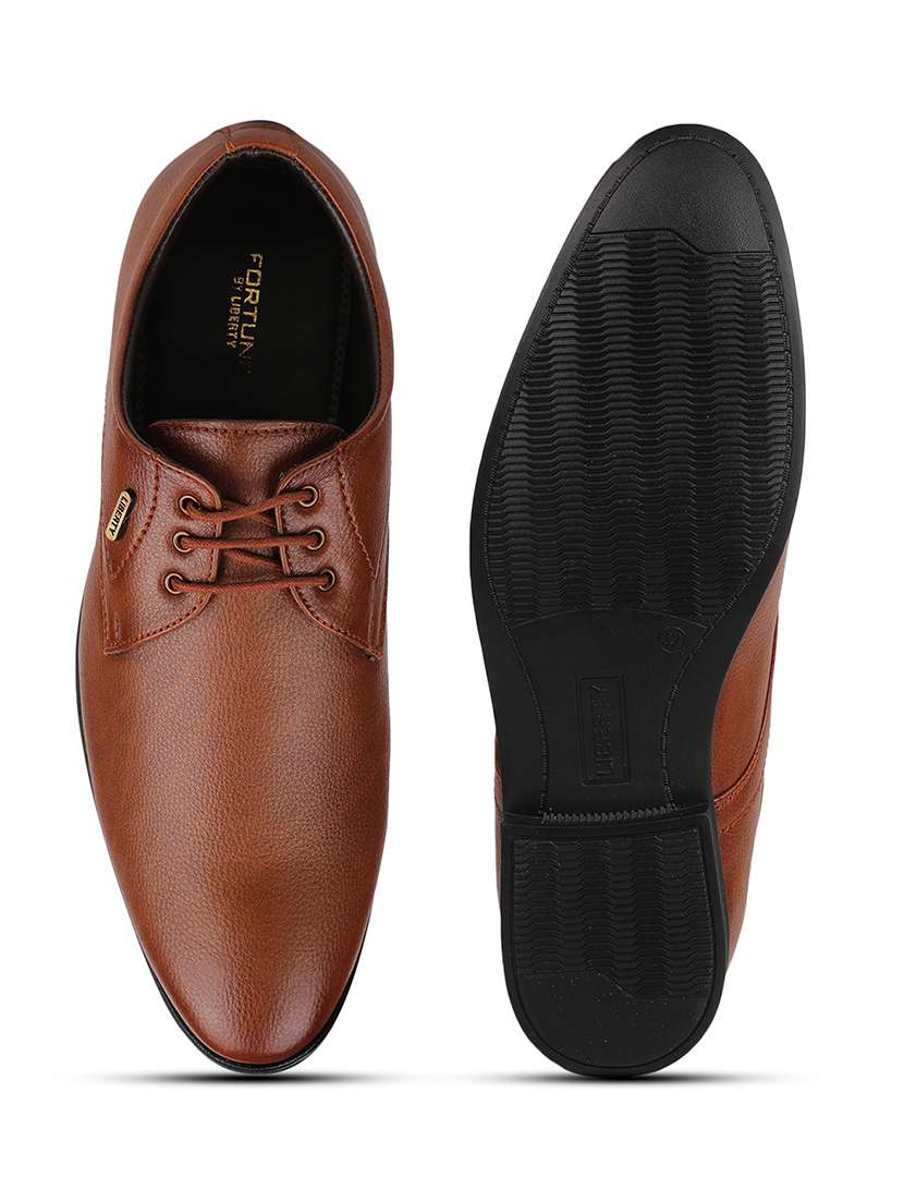 men tan lace-up derby - 22029205 -  Standard Image - 5
