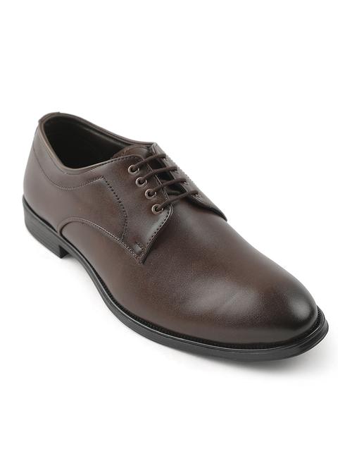 men brown lace-up derby - 22029211 - Standard Image - 0