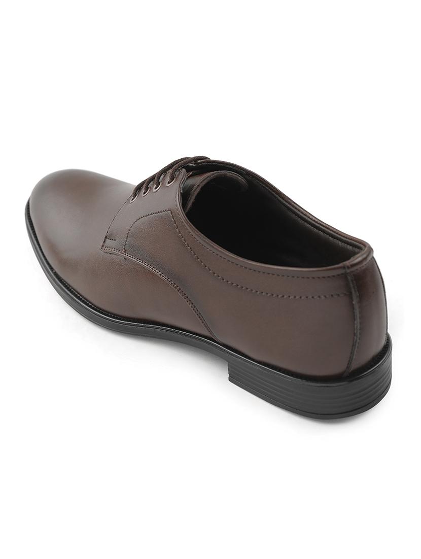 men brown lace-up derby - 22029211 - Standard Image - 3