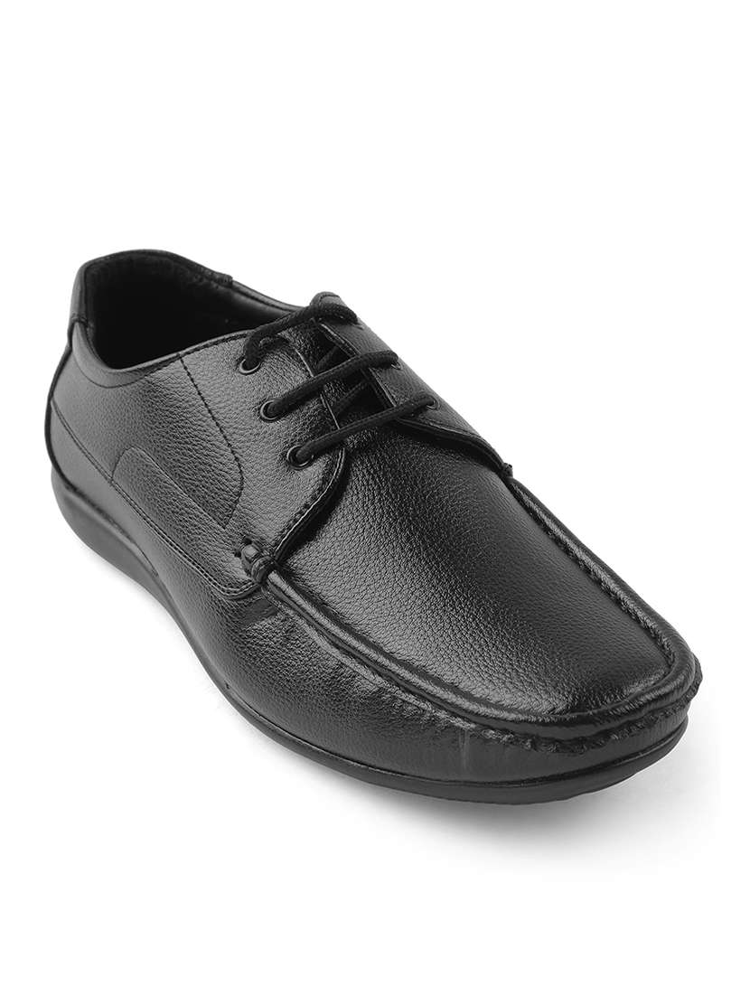 men black lace-up derby