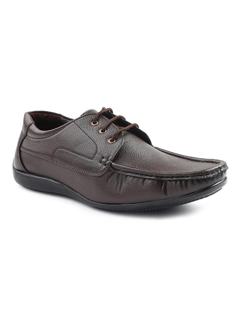 men brown lace-up derby - 22029213 - Standard Image - 3