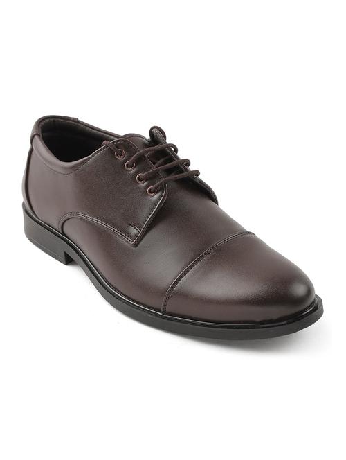 men brown lace-up derby - 22029215 - Standard Image - 0