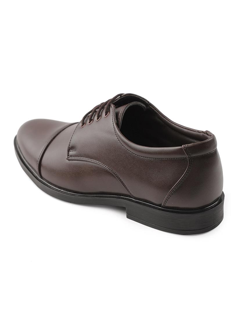 men brown lace-up derby - 22029215 - Standard Image - 3