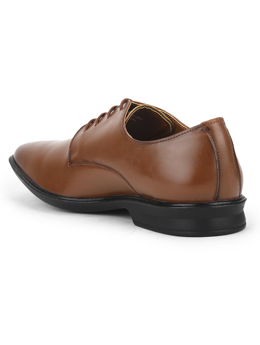 men brown lace-up derby - 22029219 - Standard Image - 3