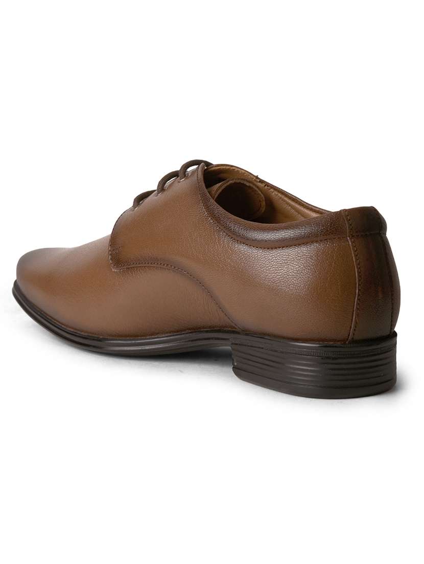 men tan lace-up derby - 22029221 -  Standard Image - 3