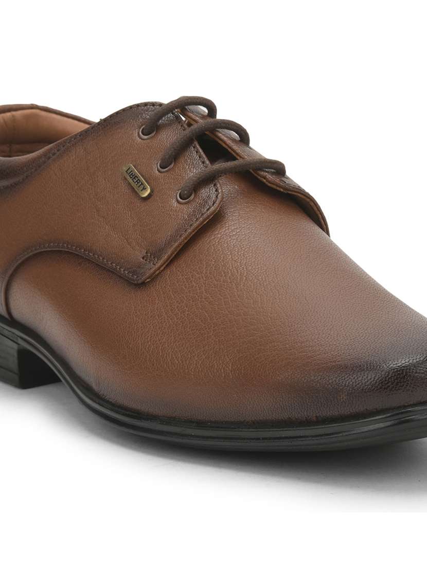 men tan lace-up derby - 22029221 -  Standard Image - 5