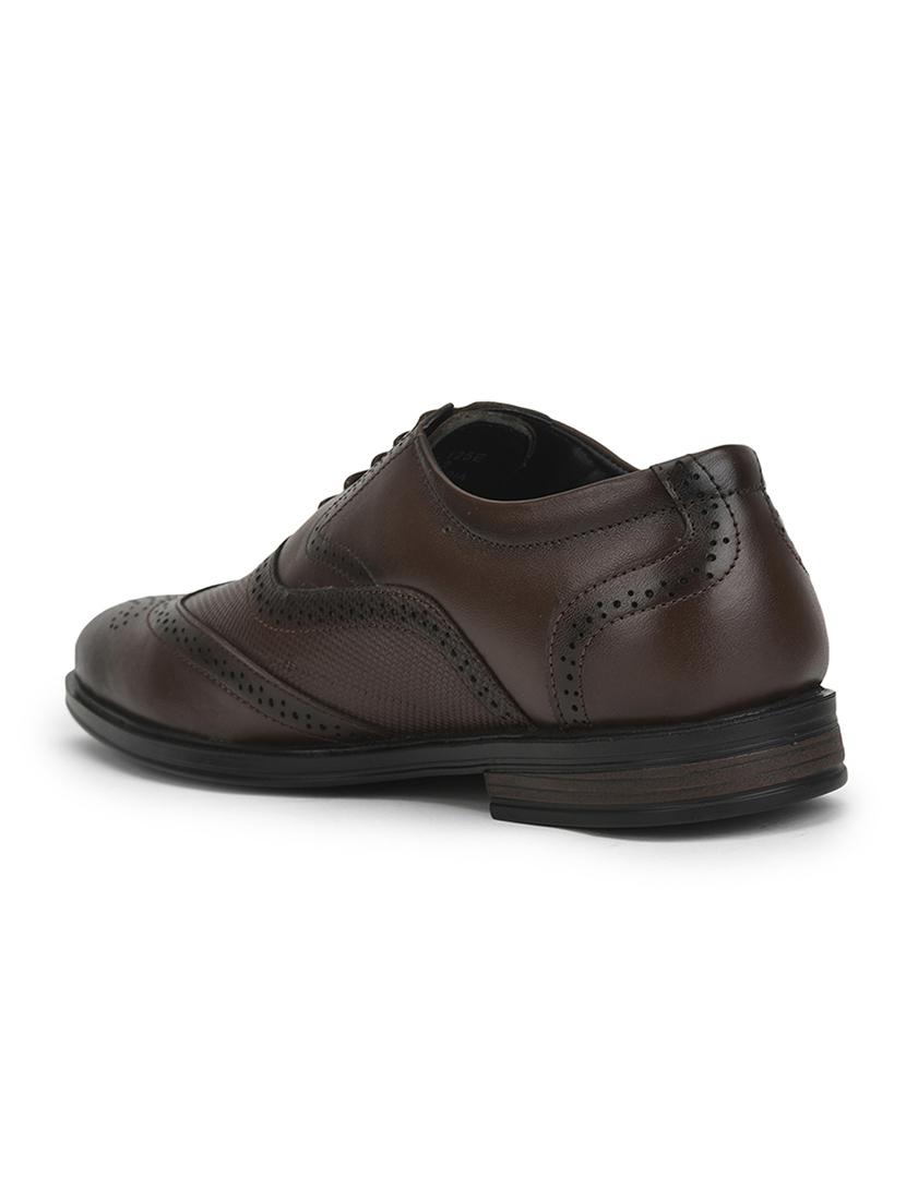 men brown lace-up brouge - 22029222 - Standard Image - 3