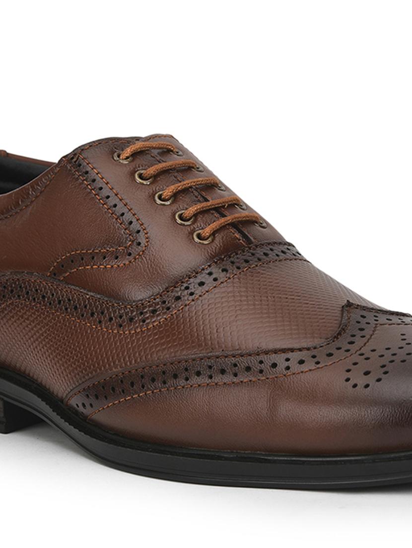 men brown lace-up brouge - 22029223 - Standard Image - 5