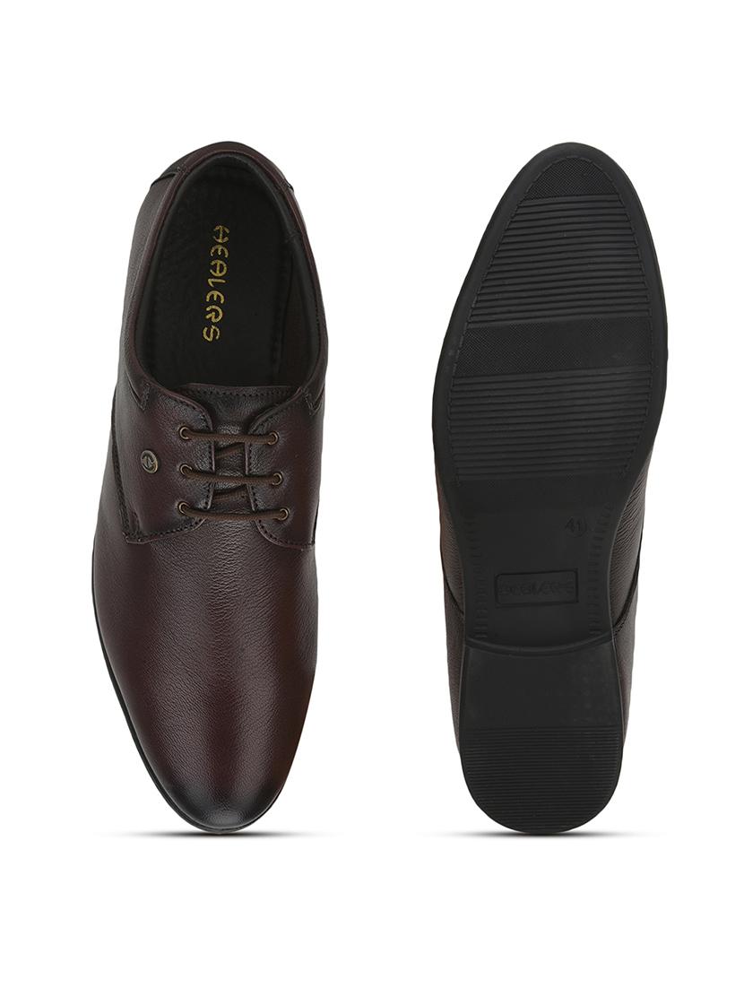 men brown lace-up derby - 22029226 - Standard Image - 5