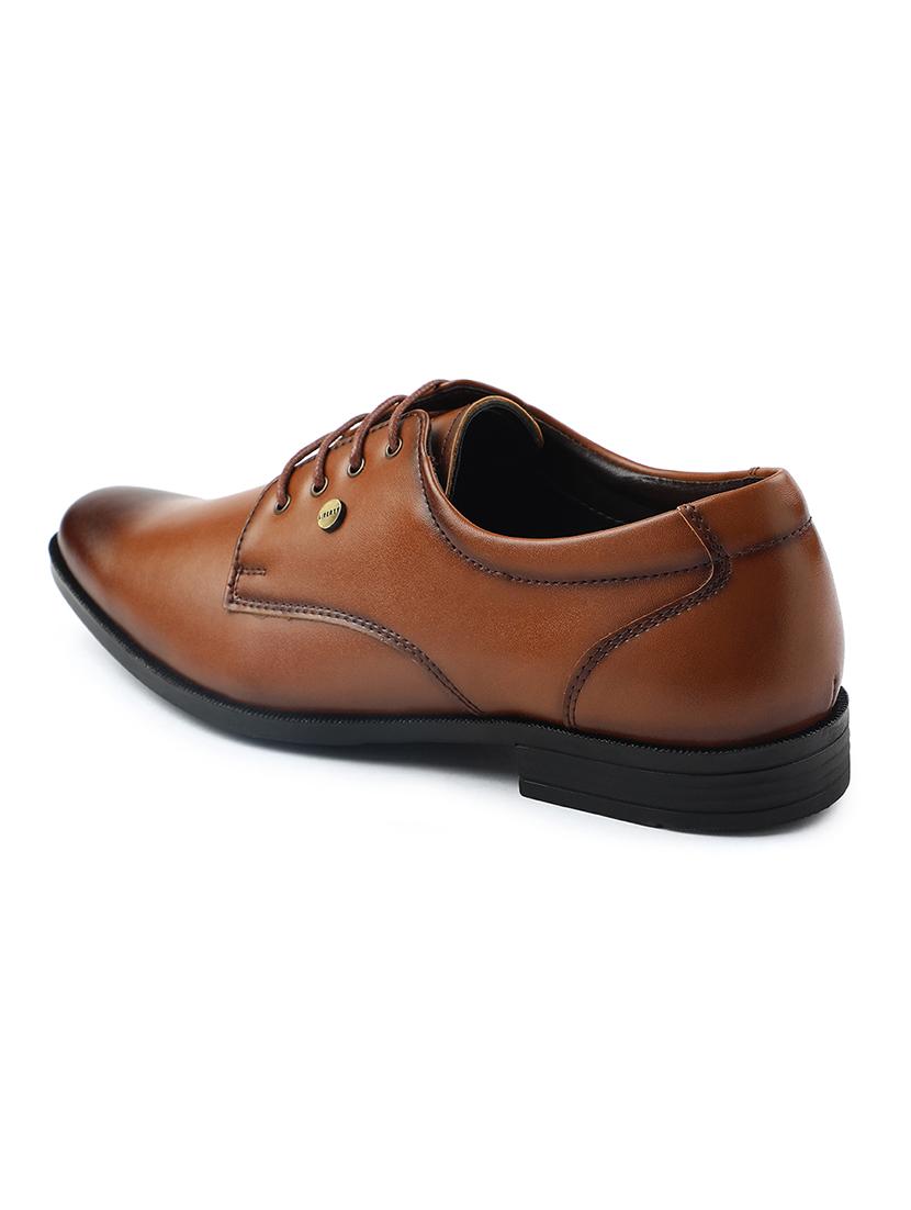 men tan lace-up derby - 22029236 - Standard Image - 3