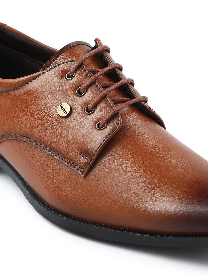 men tan lace-up derby - 22029236 - Standard Image - 5