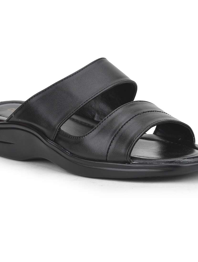 men solid slip on sandal - 22029261 -  Standard Image - 5