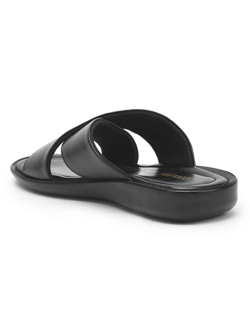 men solid slip on sandal - 22029264 -  Standard Image - 3